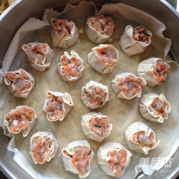 虾仁烧卖的做法