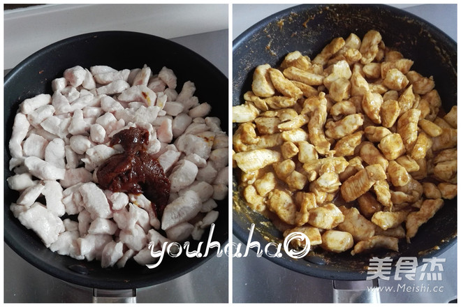 咖喱<a href=/shicai/rouqin/ZhengJi/index.html target=_blank><u>鸡肉</u></a>披萨的做法