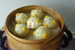 小猪豆沙包