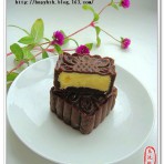 巧克力绿豆沙月饼的做法