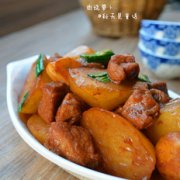 萝卜烧肉的做法