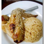 盐焗鸡翅配鸡油饭