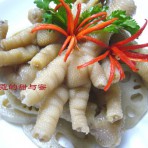 香糟鸡爪、藕片