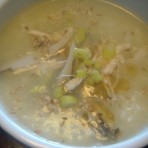 鲍香鸡丝靓粥的做法