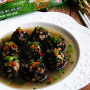 燕麦芝麻肉丸的做法