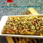 咸蛋肉末蒸茄子