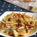 藠头香煎回锅肉的做法