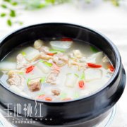 白萝卜炖羊肉的做法
