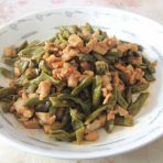 酸豆角炒肉丁