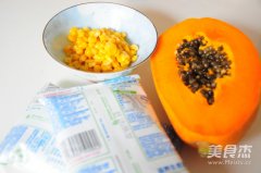 木瓜玉米汁的做法