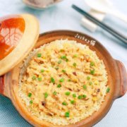 萝卜丝肉饼煲仔饭的做法