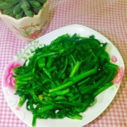 清炒菜心的做法