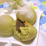 绿茶豆沙包