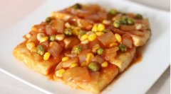 浇汁豆腐的做法视频