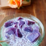 紫薯牛奶西米露的做法