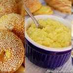 胡萝卜餐包+牛奶土豆泥抹酱,土豆泥沙拉