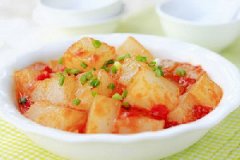 西红柿炒凉粉的做法