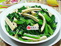 豆腐干炒油菜蕻的做法