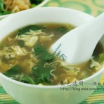 菠菜酸辣汤的做法